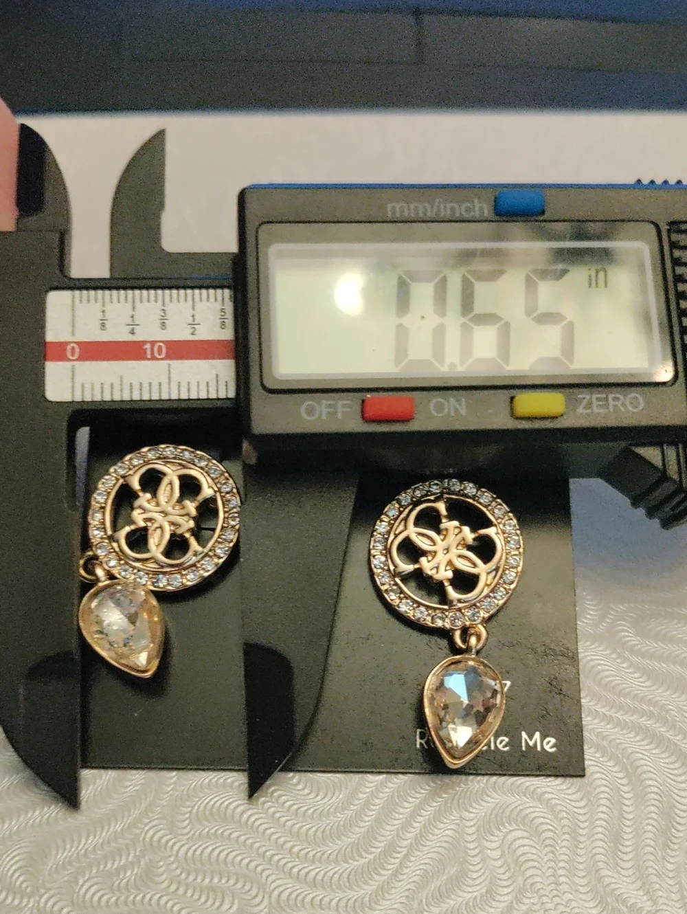 GUESS Gold-Tone Crystal Drop Earrings